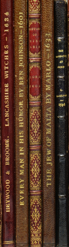 a selection of quartos from the Folger Shakespeare Library